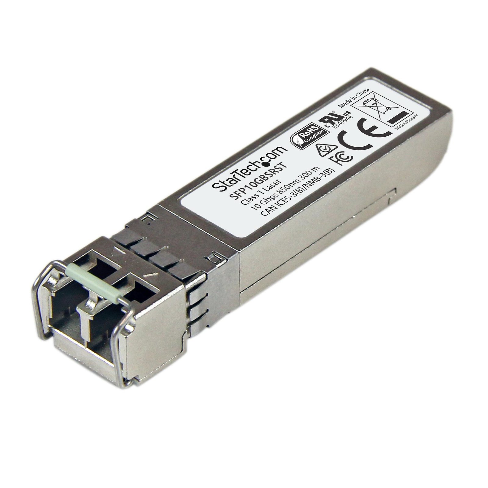 StarTech.com MSA Uncoded SFP+ Module - 10GBASE-SR - 10GbE Multi Mode Fiber (MMF) Optic Transceiver SFP10GBSRST