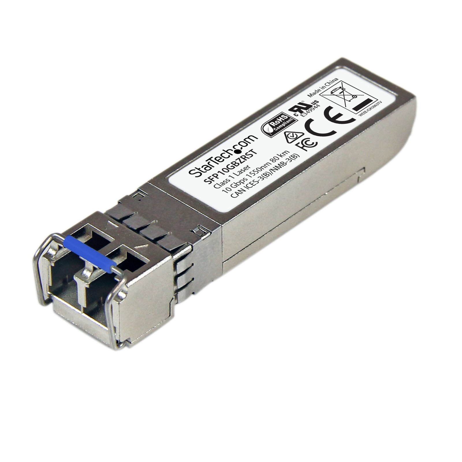 StarTech.com MSA Compliant SFP+ Transceiver Module - 10GBASE-ZR~MSA Uncoded - 10GBASE-ZR - 10GbE SFP10GBZRST