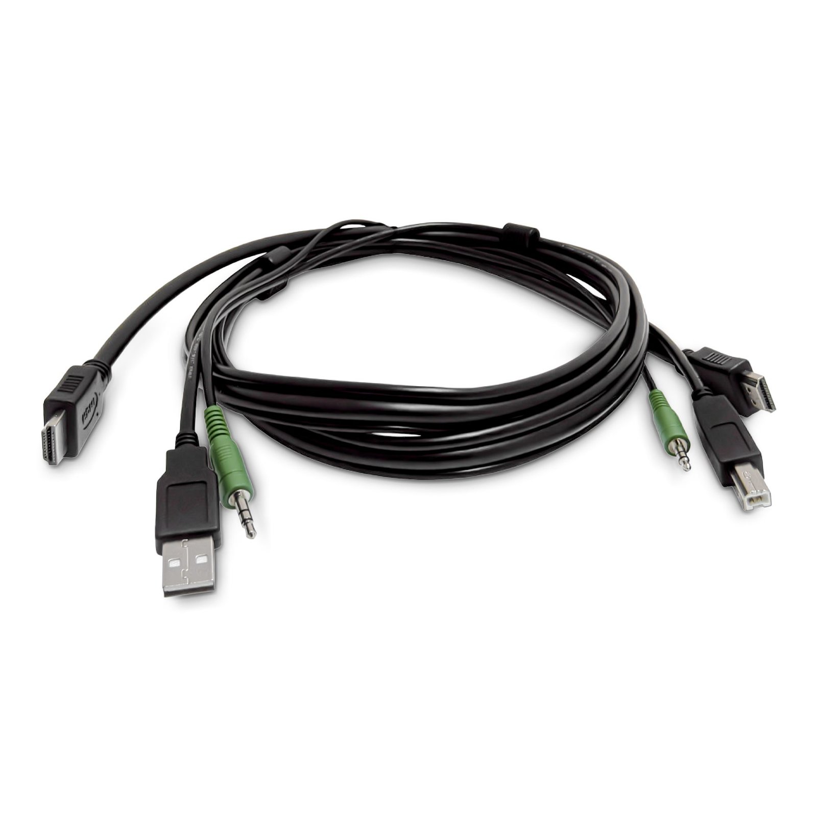 StarTech.com 10ft (3m) HDMI KVM Cable, USB 2.0, 3.5mm Audio, Universally Compatible Combo for SKHDMMKVM-10-TAA