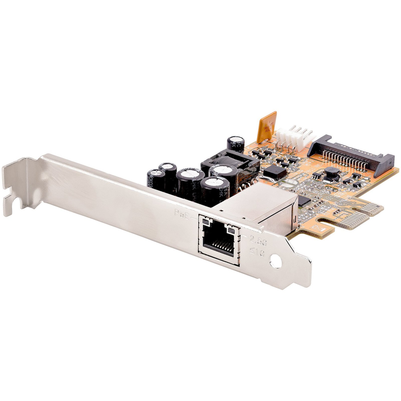 StarTech.com 1 Port 2.5Gbps PoE Network Card, PCIe Ethernet w/RJ45, 30W 802.3at NIC for ST1000PEXPSE