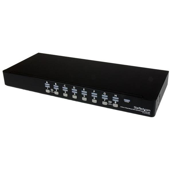 StarTech.com 16 Port 1U Rackmount USB KVM Switch Kit with OSD and Cables - TAA SV1631DUSBUK