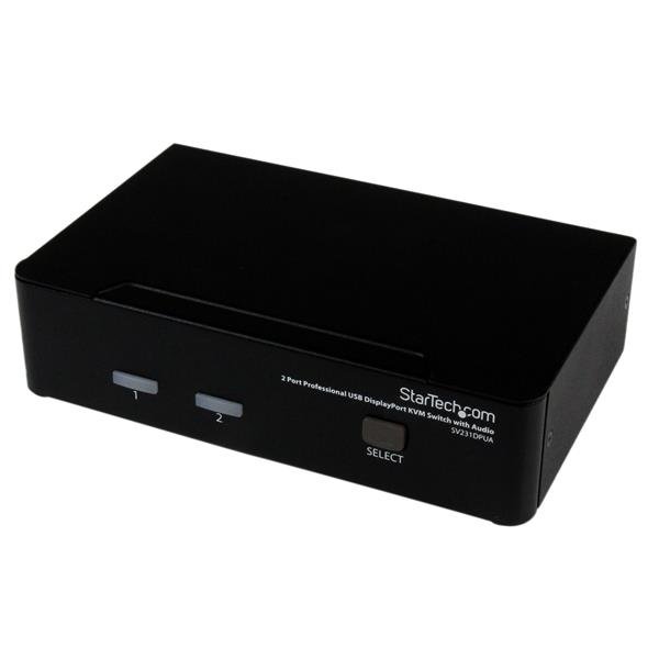 StarTech.com 2 Port Professional USB DisplayPort KVM Switch with Audio - TAA SV231DPUA