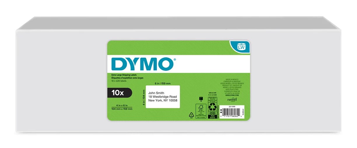 DYMO 2011999 printer label White Self-adhesive