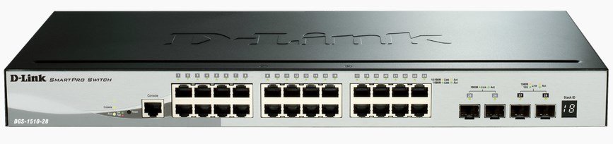 D-Link 28-Port Gigabit Stackable Smart Managed Switch including 4 x 10G SFP+ DGS151028X
