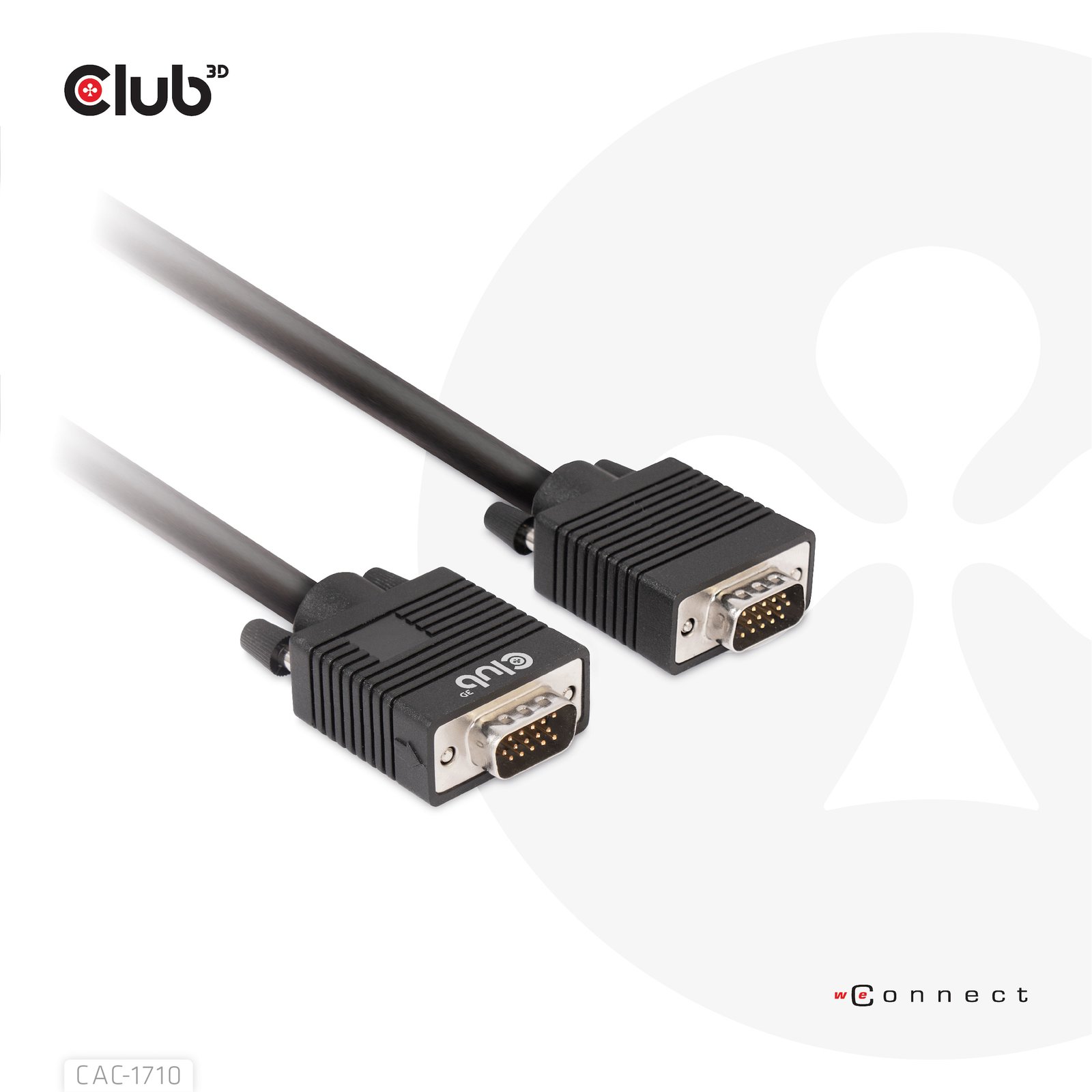 Club 3D CLUB3D VGA Cable Bidirectional M/M 10m/32.8ft 28AWG CAC-1710