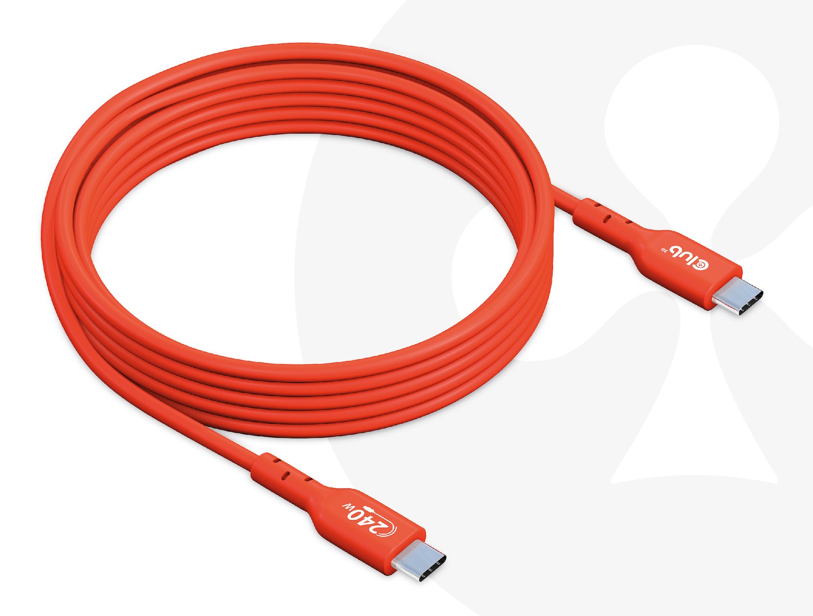 Club 3D CLUB3D USB2 Type-C Bi-Directional Cable, Data 480Mb,PD 240W(48V/5A) EPR M/M 2m CAC-1573