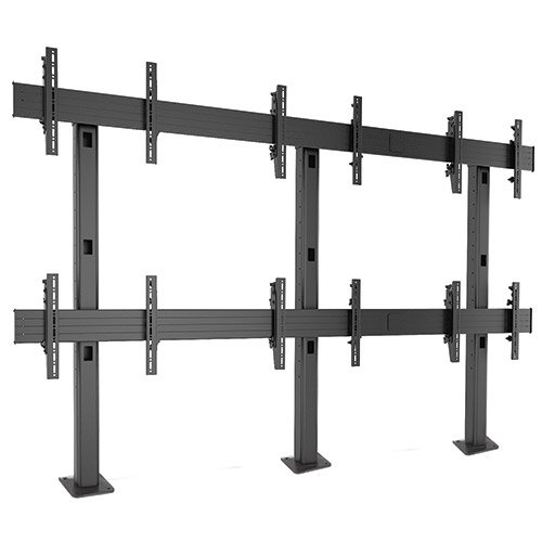 Chief Fusion® 3 x 2 Micro-Adjustable Large Bolt-Down Freestanding Video Wall LBM3X2U
