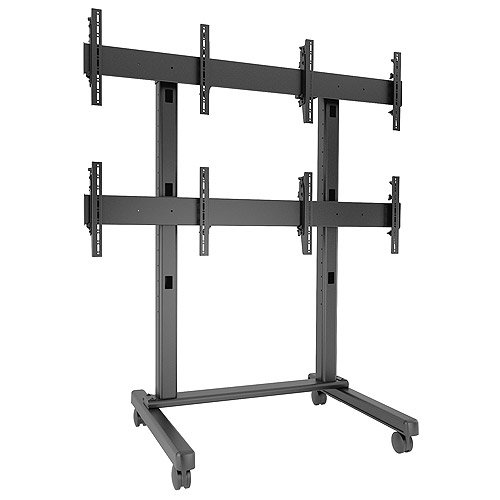 Chief Fusion® 2 x Micro-Adjustable Large Freestanding Video Wall Cart LVM2X2U
