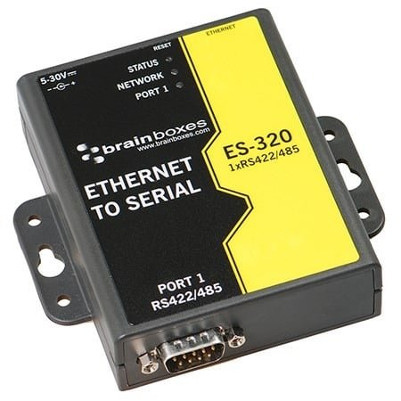 Brainboxes ES-320 1 Port RS422/485 Ethernet to Serial Adapter Internal 100 Mbit/s