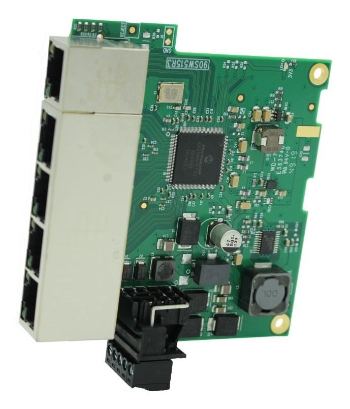Brainboxes Embedded Industrial 5 Port Gigabit Ethernet Switch SW-115