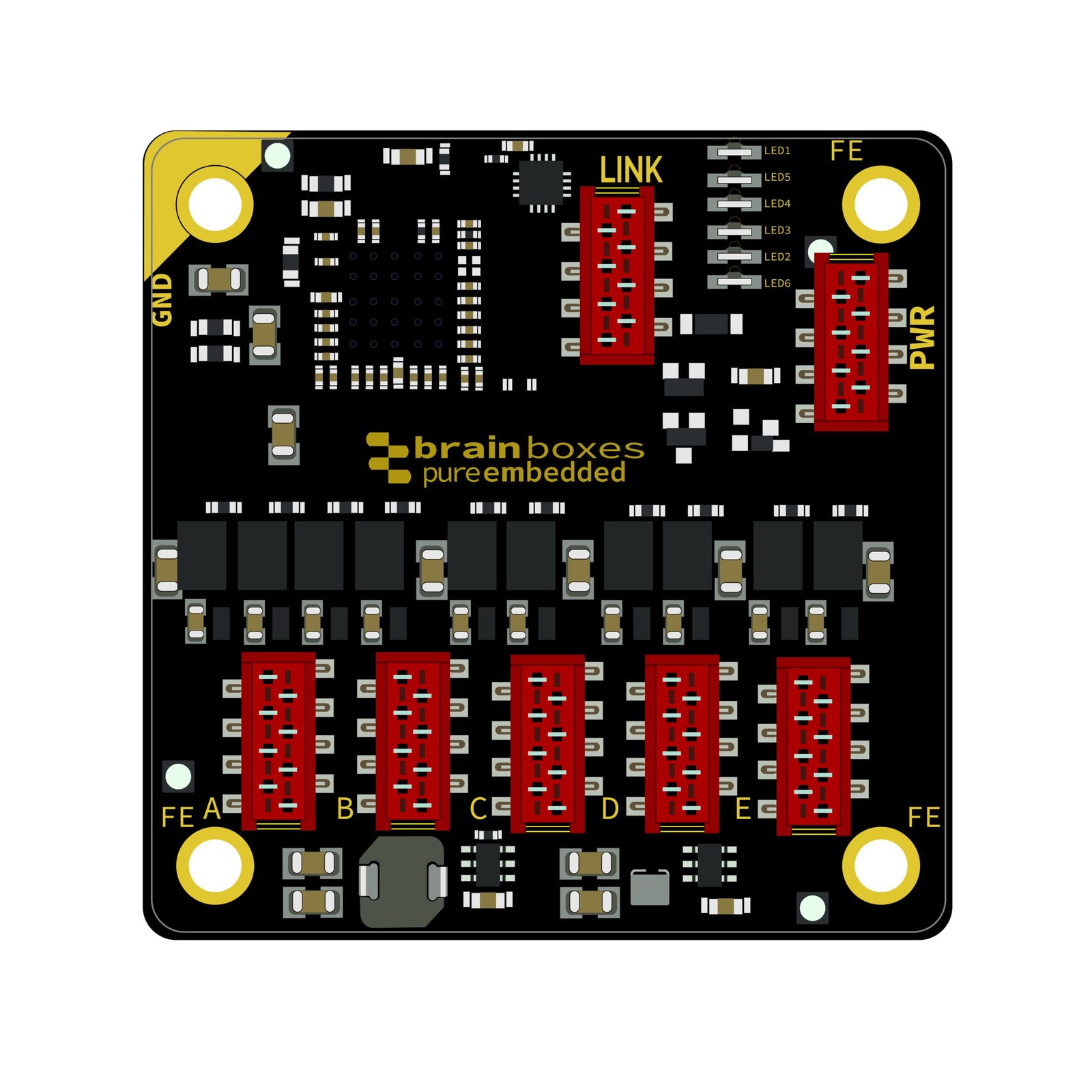 Brainboxes Pure Embedded 5 Port Gigabit Ethernet Switch Module PE-515