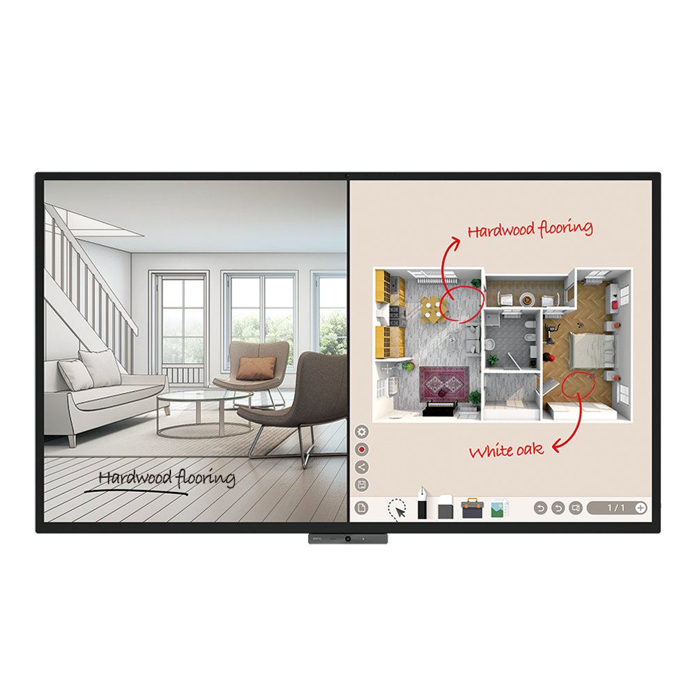 BenQ CP8601K Digital signage flat panel 2.18 m (86") LED 350 cd/m² 4K Ultra HD Black Touchscreen