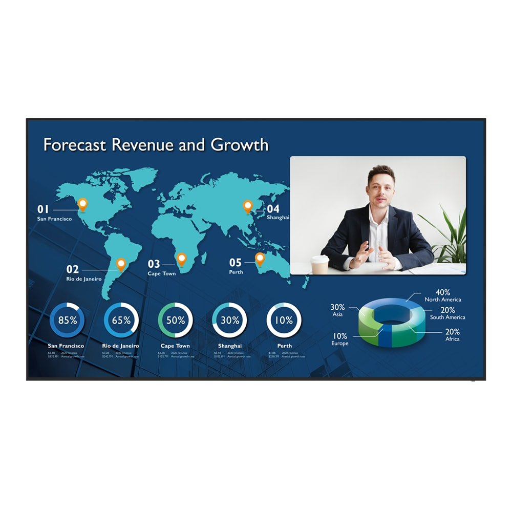BenQ CS7501 Signage Display Digital flat panel 190.5 cm (75") 450 cd/m² 4K Ultra HD Black