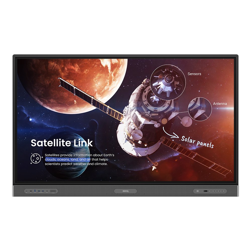 BenQ RP6503 interactive whiteboard 165.1 cm (65") 3840 x 2160 pixels Touchscreen Black