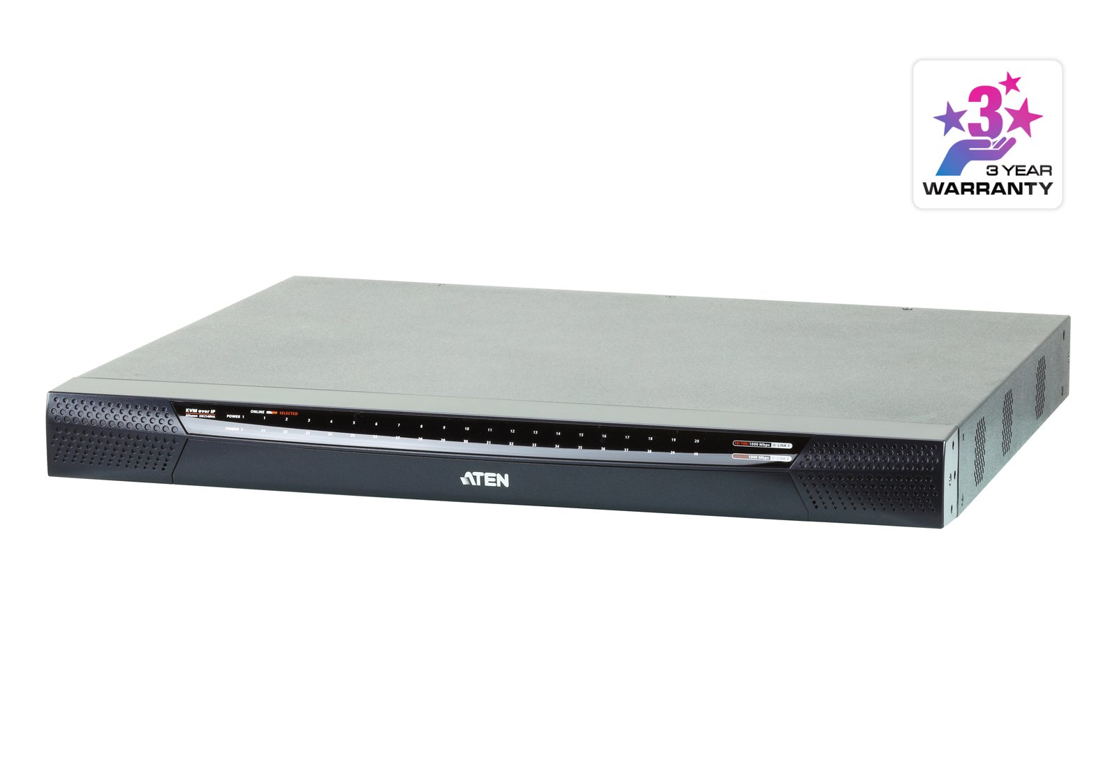 ATEN KN2140VA KVM switch Rack mounting Black, Grey