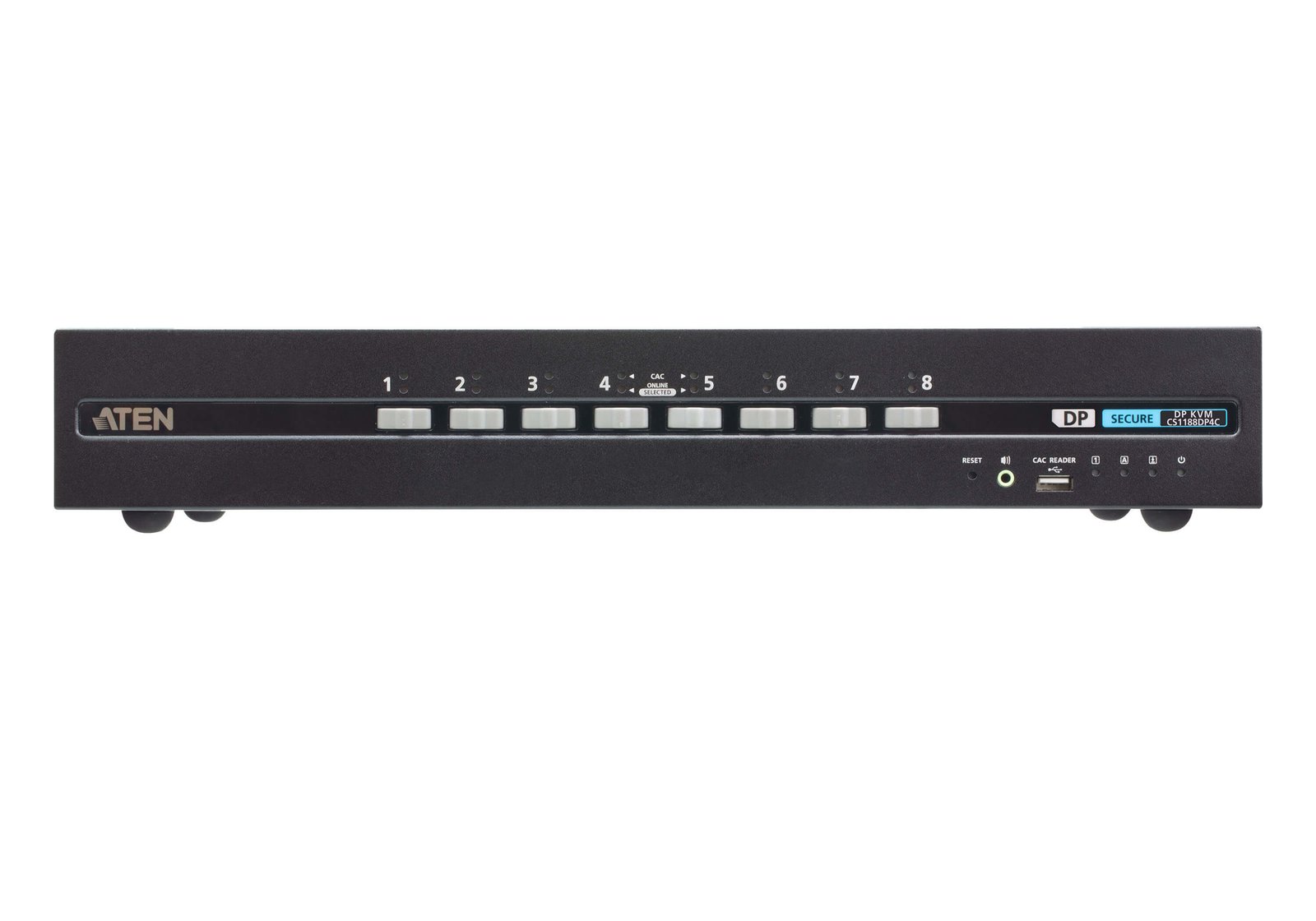 ATEN 8-Port USB DisplayPort Secure KVM Switch with CAC (PSD PP v4.0 Compliant) CS1188DP4C