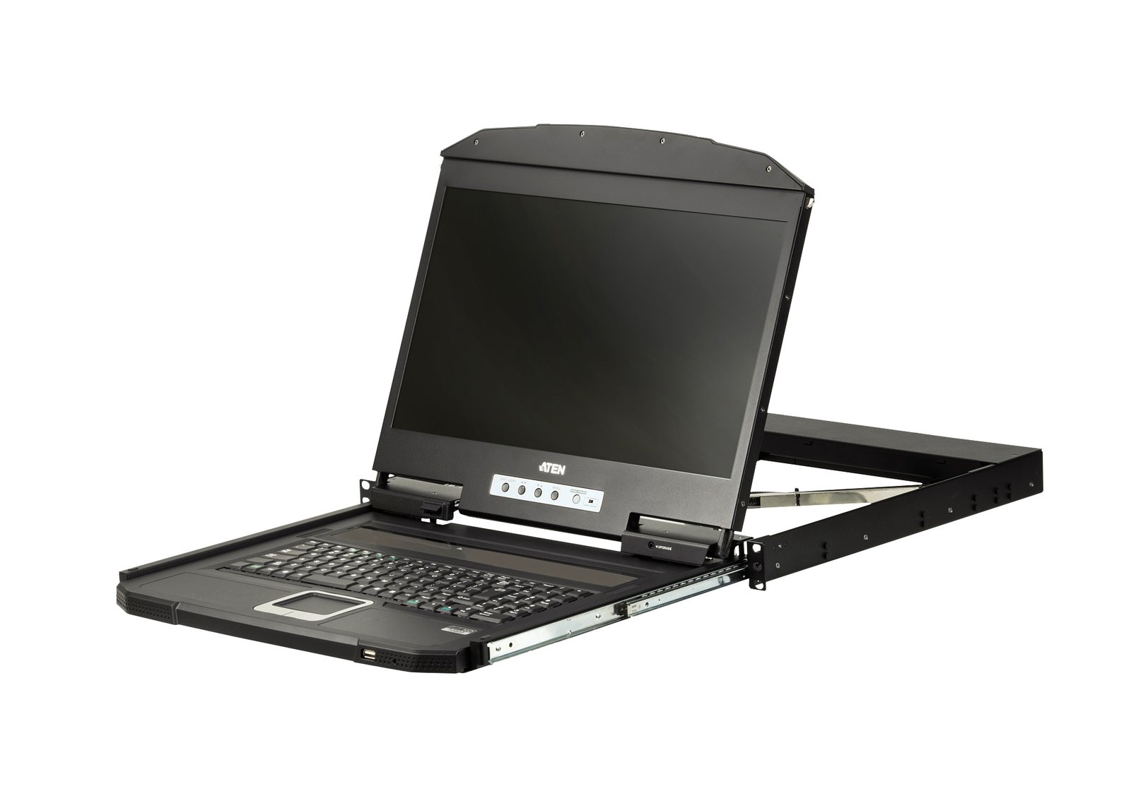 ATEN 1U Short Depth USB VGA Single Rail LCD CL3100NX