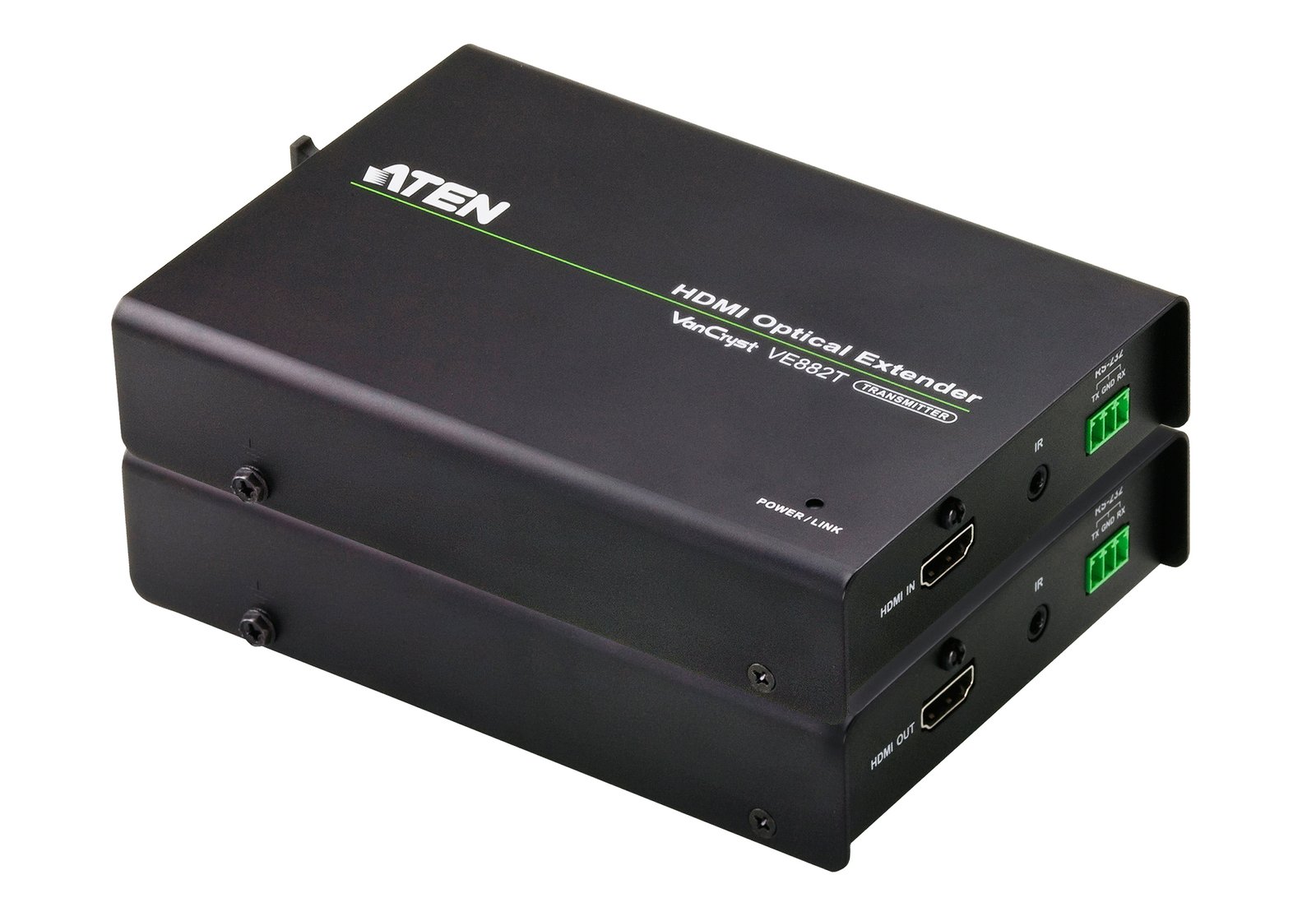 ATEN VE882 AV extender transmitter & receiver Black