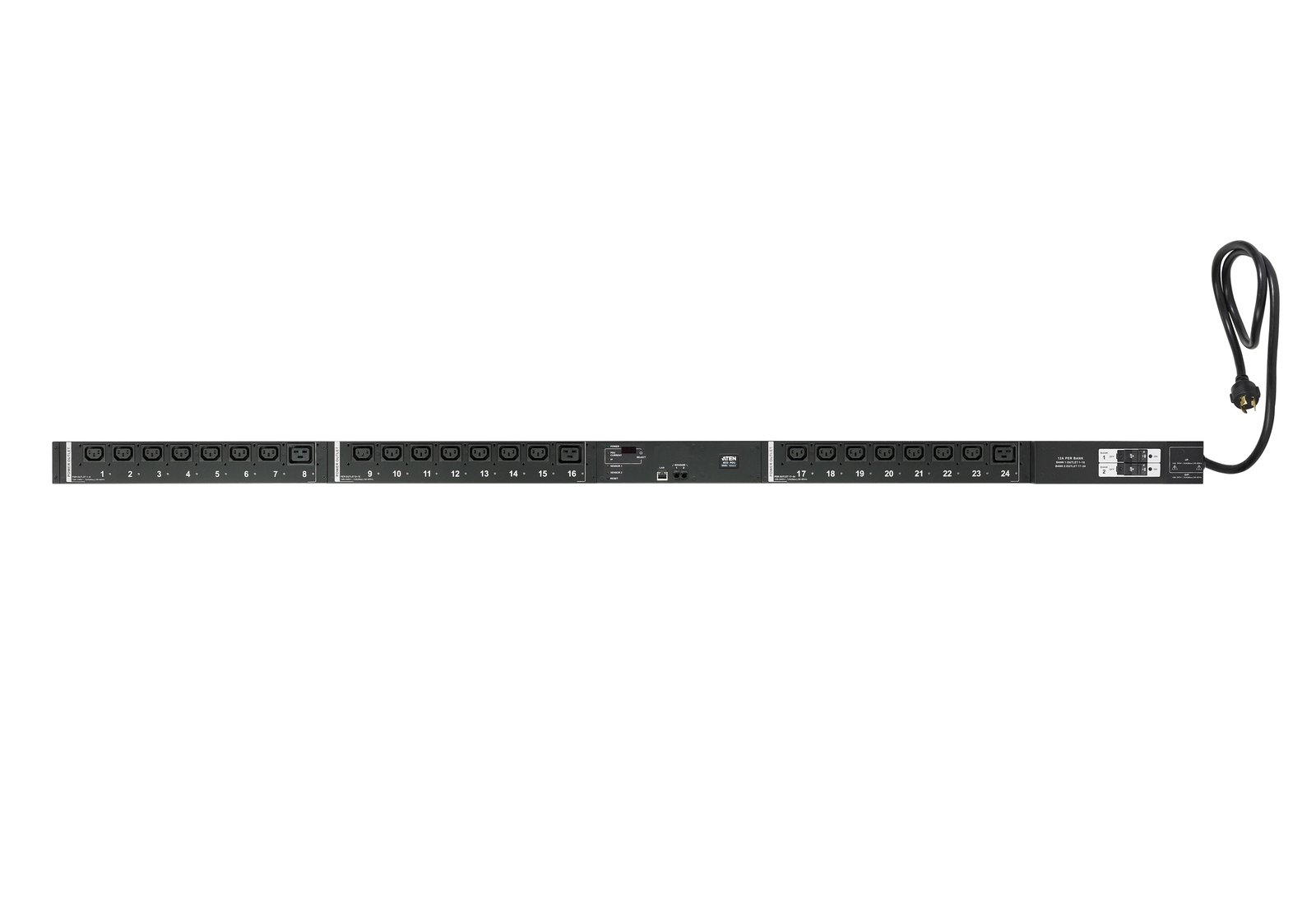 ATEN 30A/32A 24-Outlet Metered & Switched Low Profile eco PDU PE6324LB