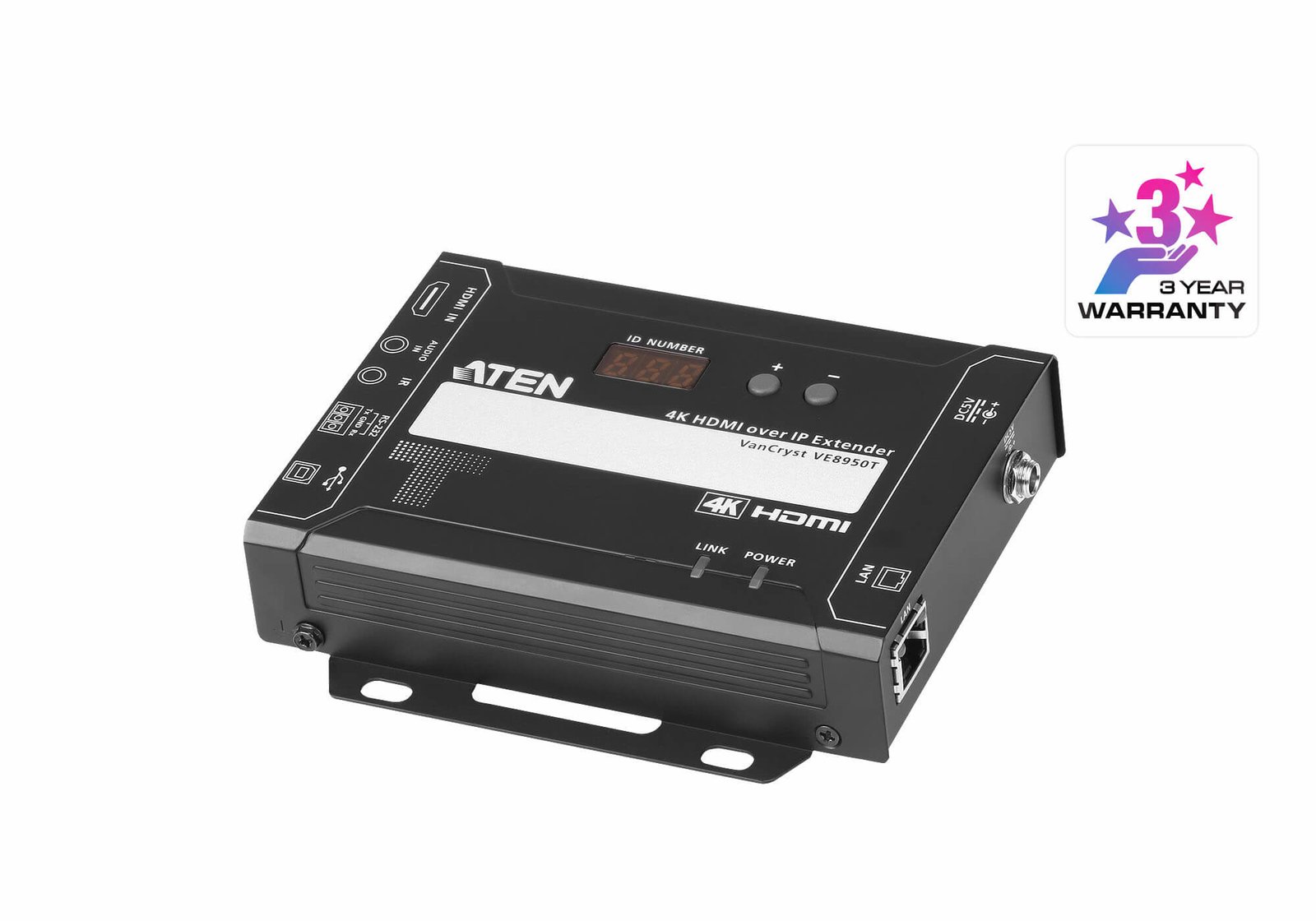 ATEN VE8950T AV extender transmitter Black