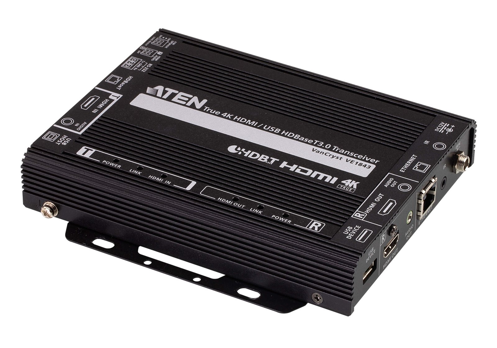 ATEN VE1843 AV extender transmitter & receiver Black