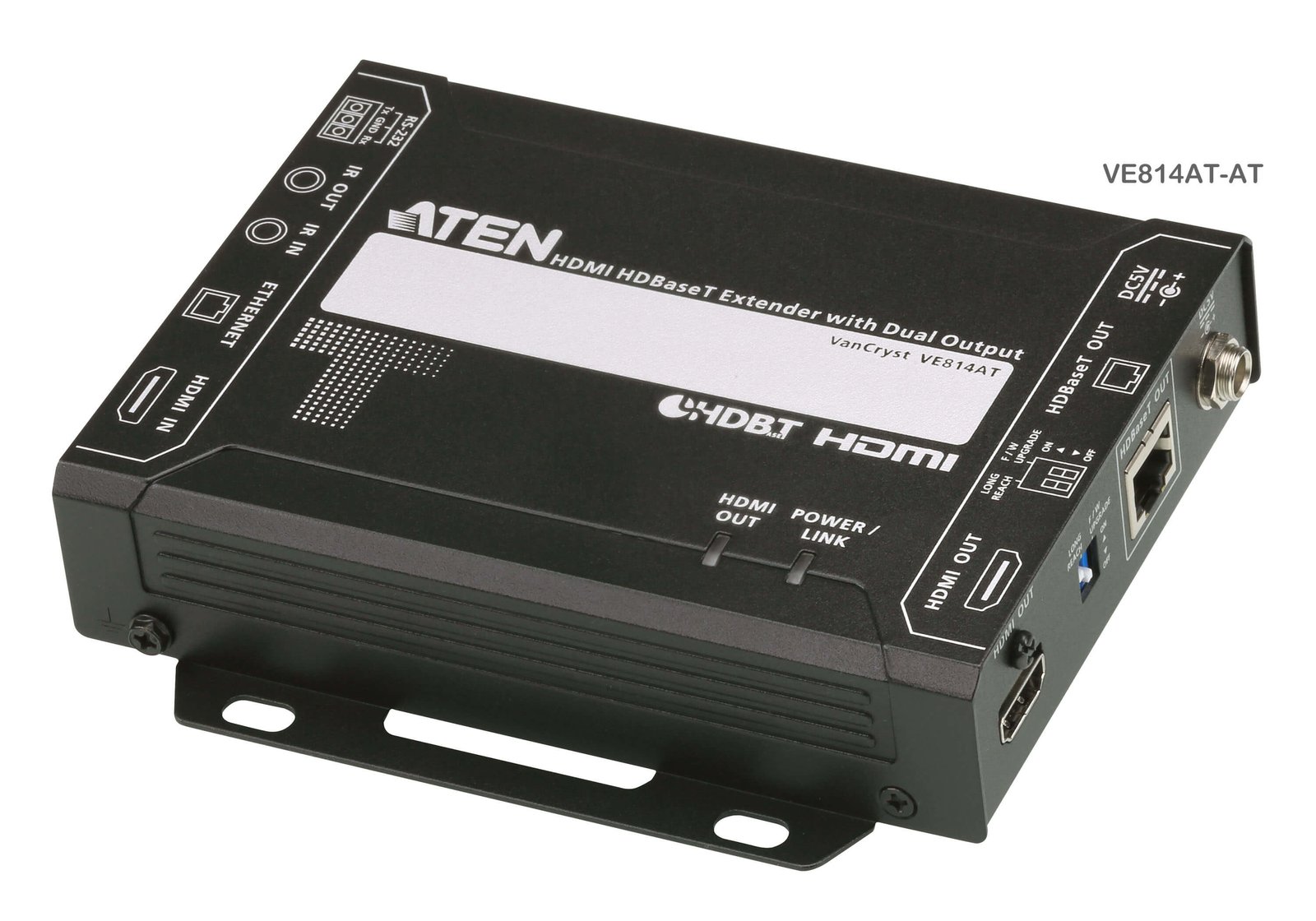 ATEN VE814AT AV extender transmitter Black
