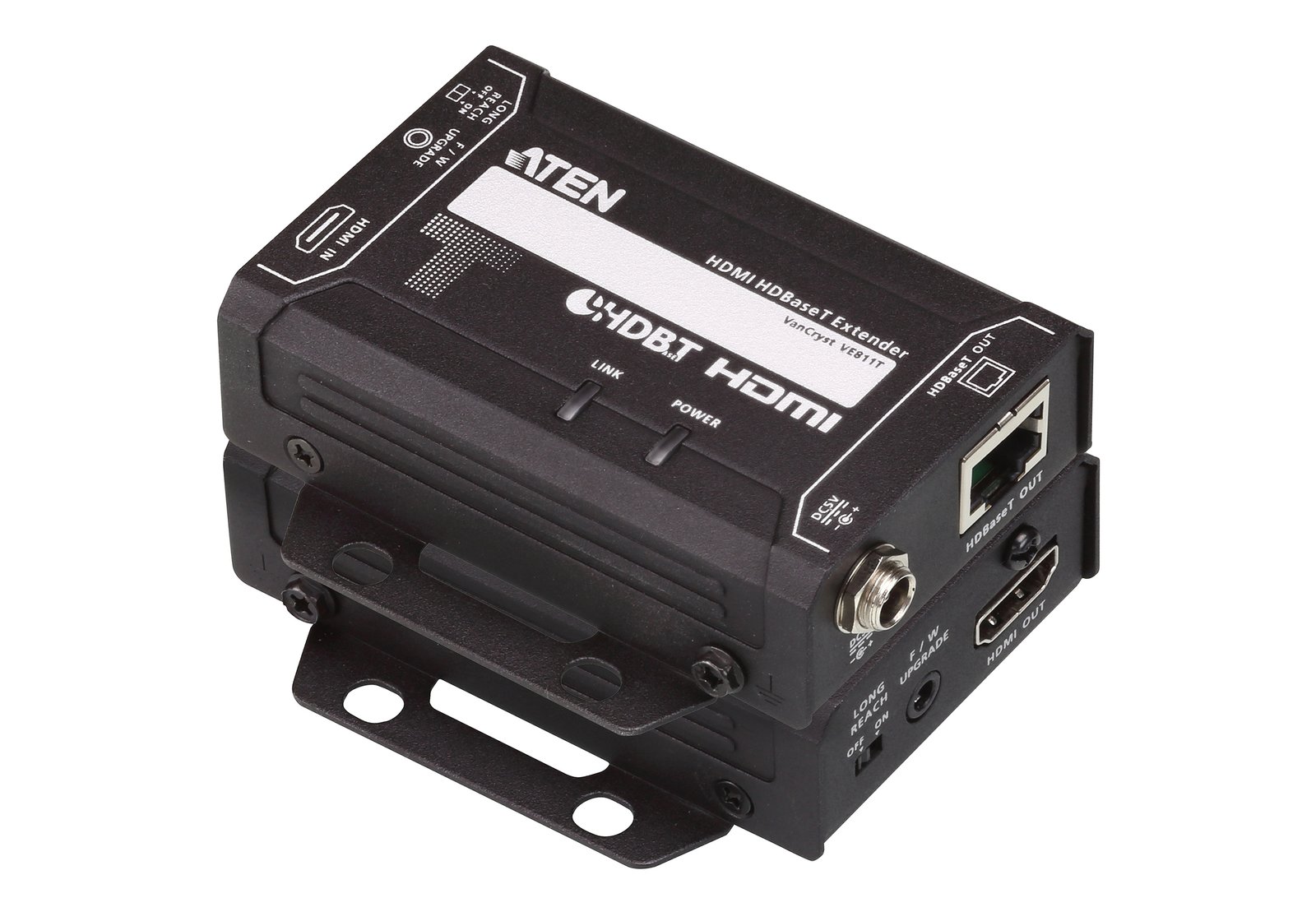 ATEN VE811 AV extender transmitter & receiver Black