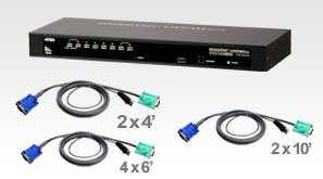 ATEN CS1308KIT KVM switch Rack mounting