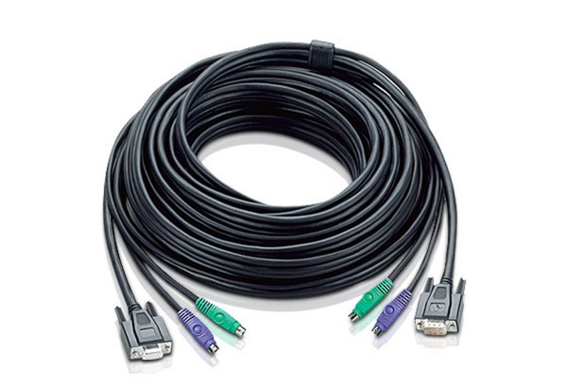 ATEN 67ft PS/2 KVM cable Black 20 m 2L1020P