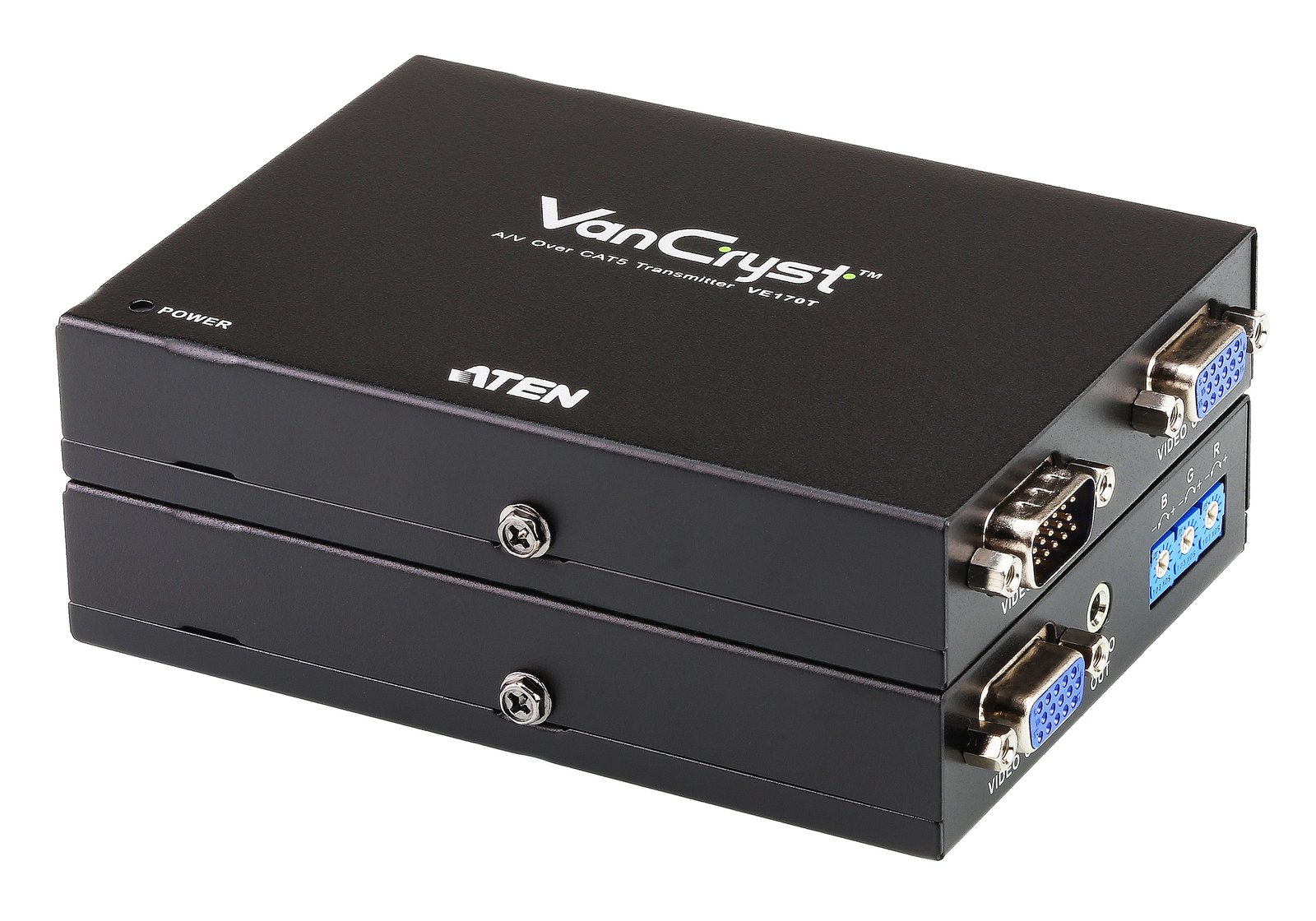 ATEN VE170Q AV extender transmitter & receiver Black
