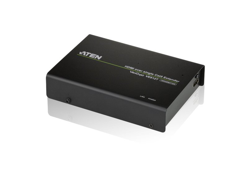 ATEN VE812T AV extender transmitter Black