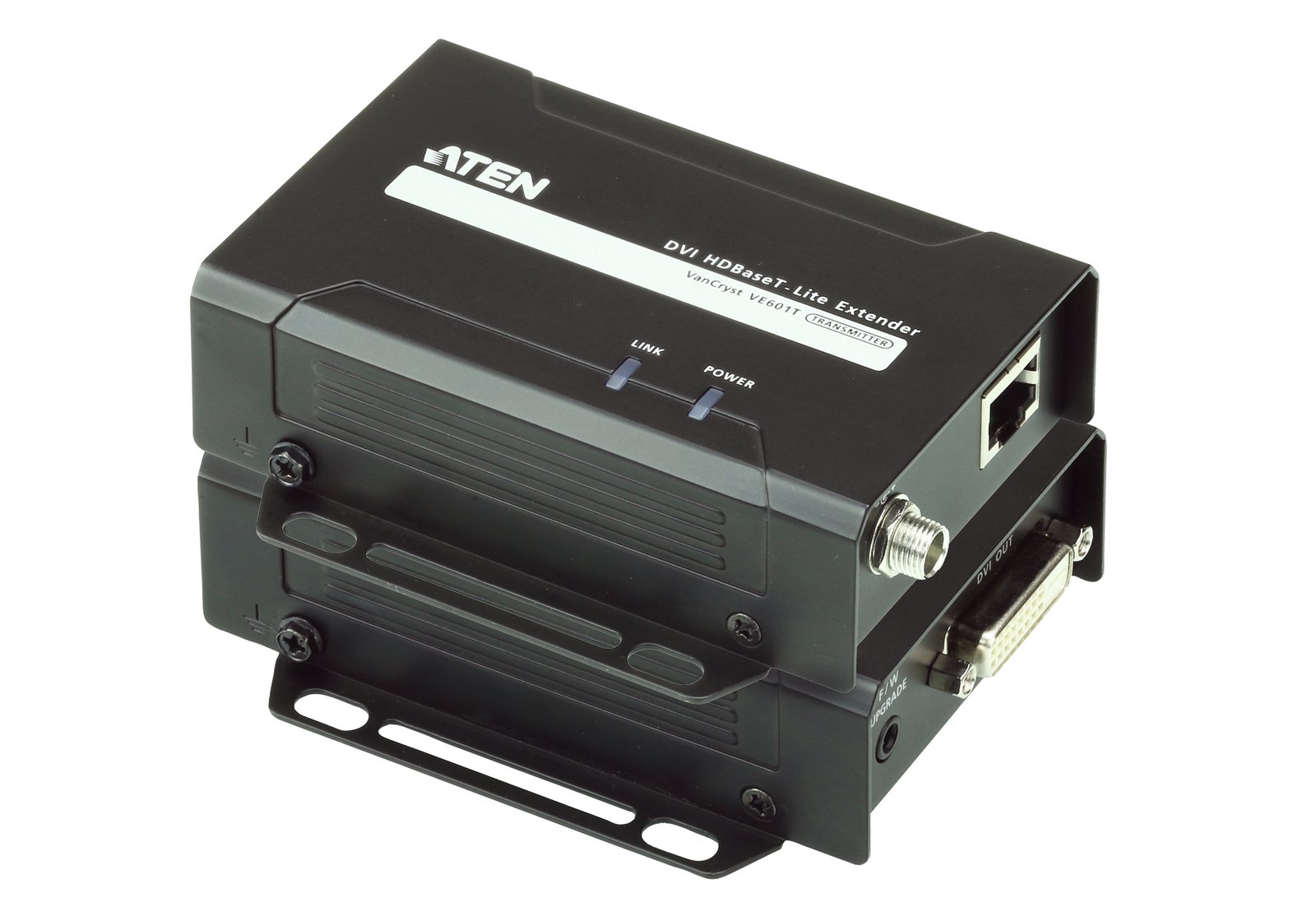 ATEN VE601 AV extender transmitter & receiver Black