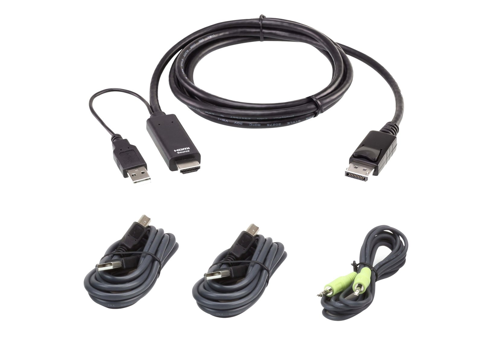 ATEN 1.8M USB Universal Secure KVM Cable Kit 2L7D02UHDPX4