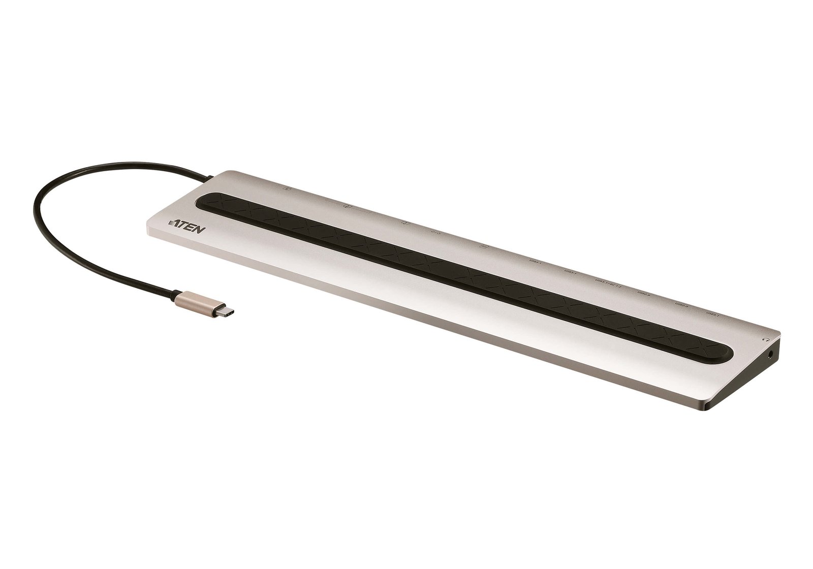 ATEN UH3237 laptop dock/port replicator Wired USB 3.2 Gen 1 (3.1 Type-C Aluminium, Black