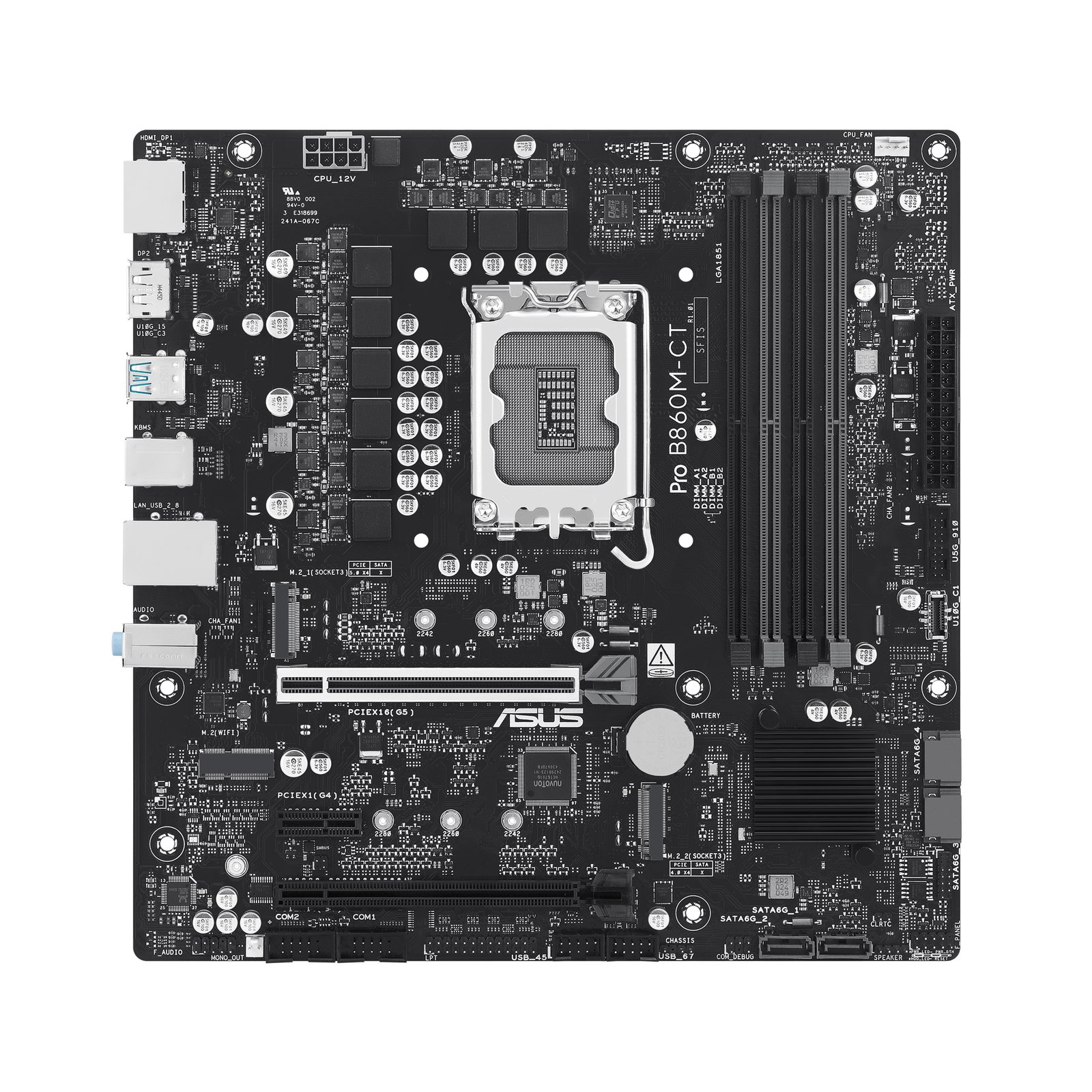 ASUS PRO B860M-CT-CSM Intel B860 LGA 1851 (Socket V1) micro ATX