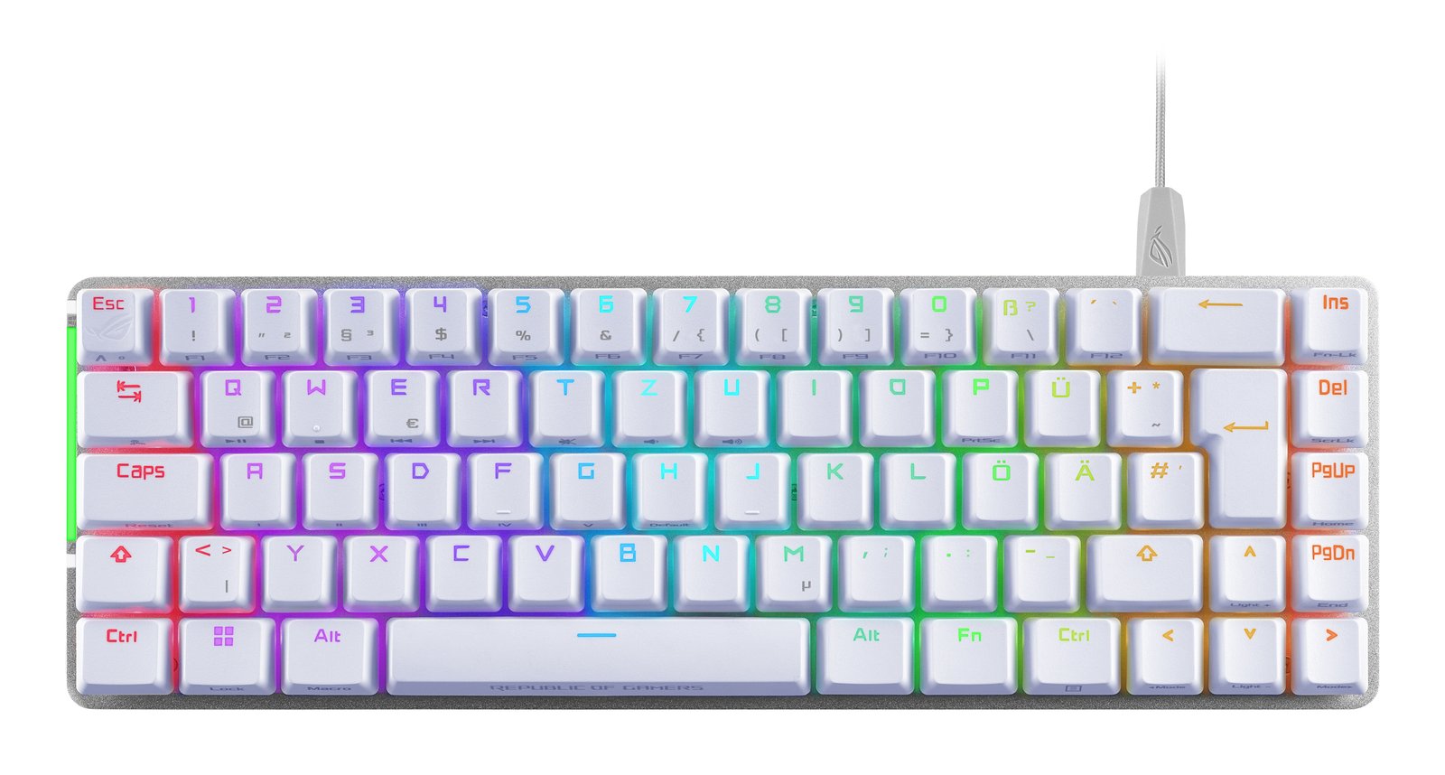 ASUS M602 FALCHION ACE/NXRD/WHT/US/PBT keyboard Gaming USB White M602FALCHIONACE/NXRD