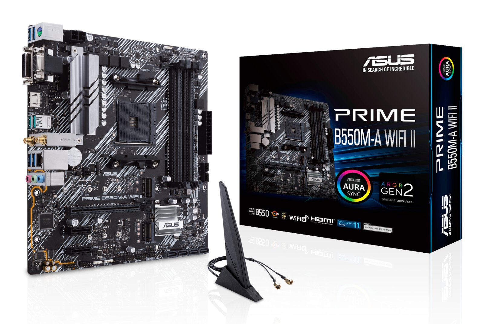 ASUS PRIME B550M-A WIFI II AMD B550 Socket AM4 micro ATX PRIMEB550M-AWIFIII