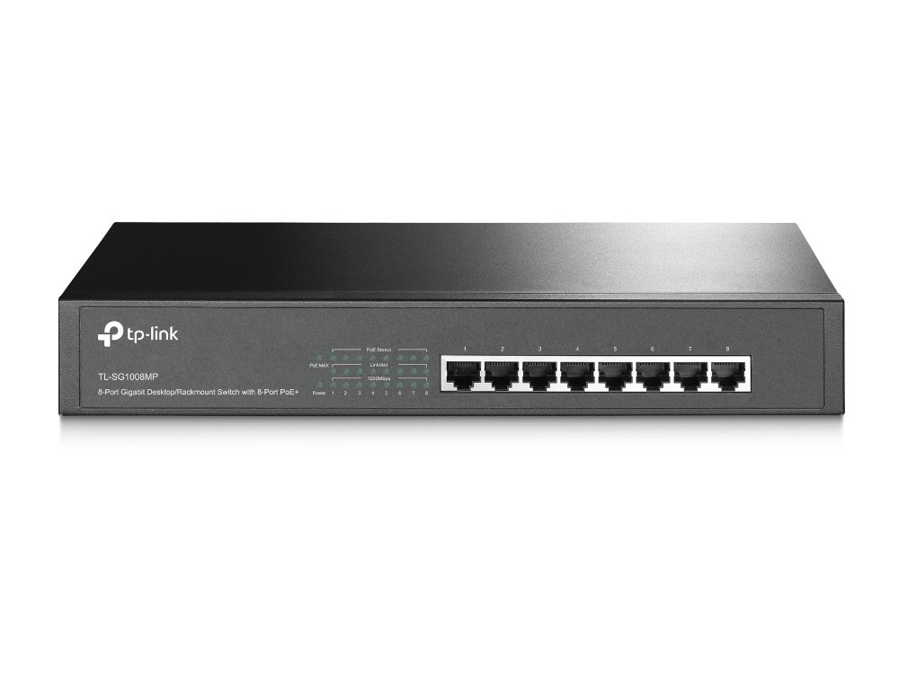 TP-Link TL-SG1008MP Unmanaged Gigabit Ethernet (10/100/1000) Power over (PoE) 1U Black