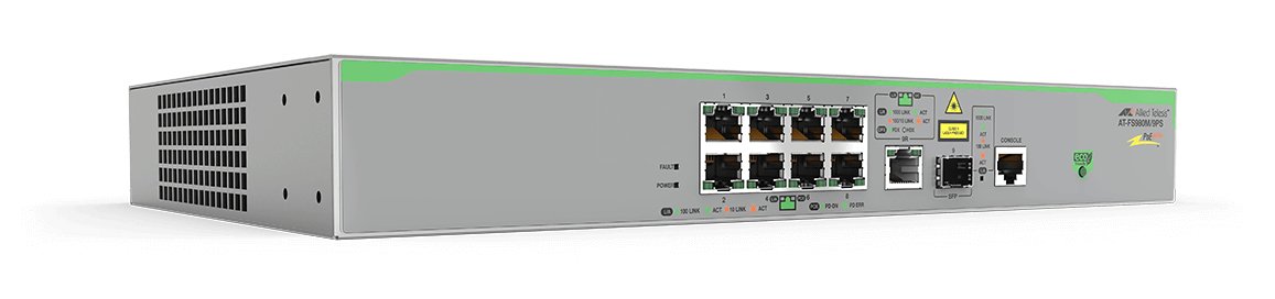 Allied Telesis AT-FS980M/9PS-10 network switch Managed L3 Fast Ethernet (10/100) Power over (PoE)