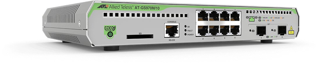 Allied Telesis GS970M/10 Managed L3 Gigabit Ethernet (10/100/1000) Grey AT-GS970M/10-10