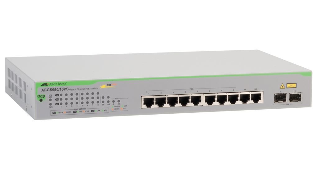 Allied Telesis AT-GS950/10PS V2-50 network switch Unmanaged Gigabit Ethernet (10/100/1000) Power