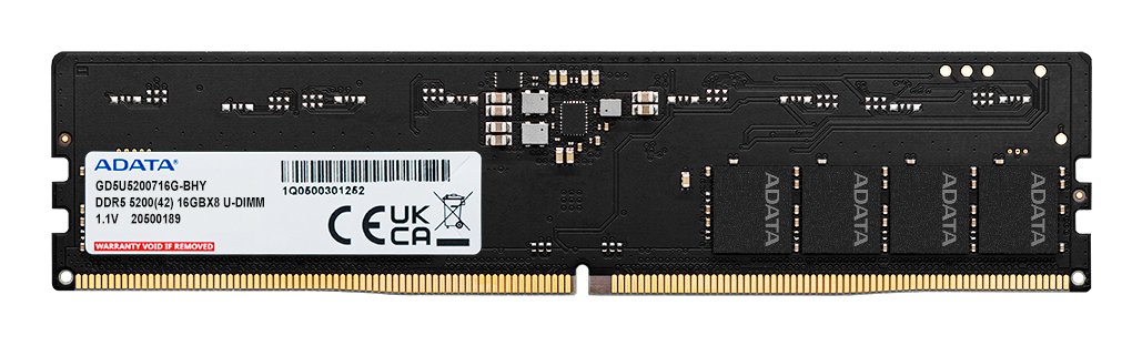 ADATA TECHNOLOGY LA Gold memory module 16 GB 1 x DDR5 5200 MT/s 288-pin DIMM GD5U5200716G-SSS