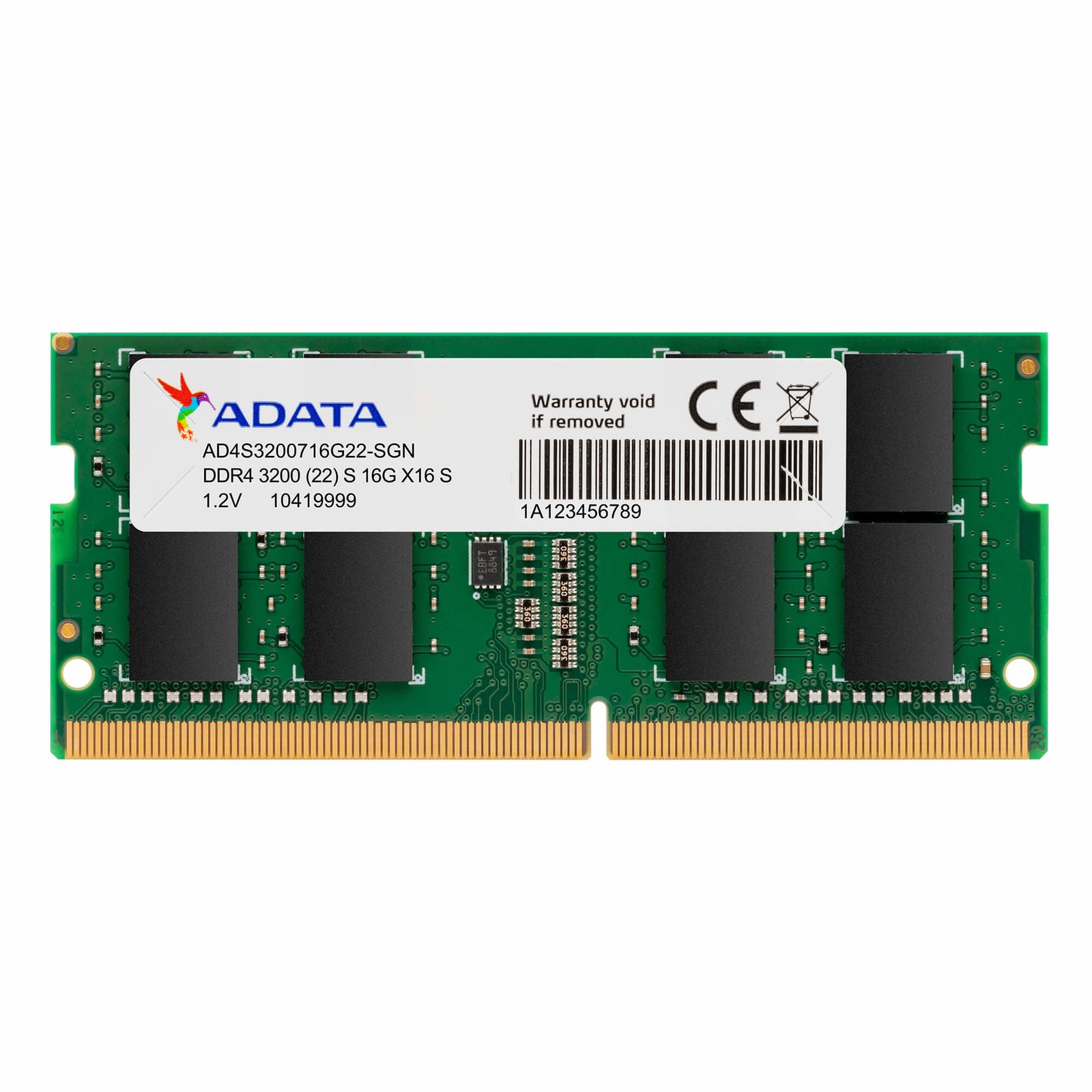 ADATA TECHNOLOGY LA AD4S320016G22-BGN memory module 16 GB 1 x DDR4 260-pin SO-DIMM