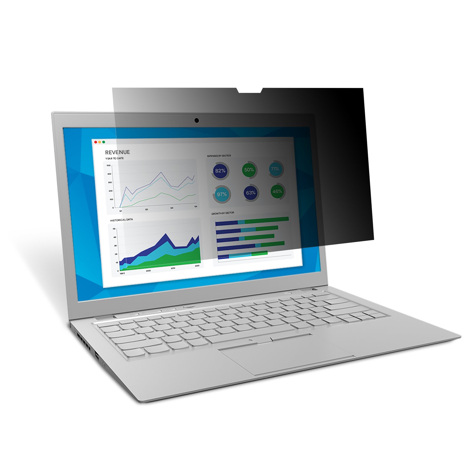 3M PF156W9B 39.6 cm (15.6") Laptop Frameless display privacy filter